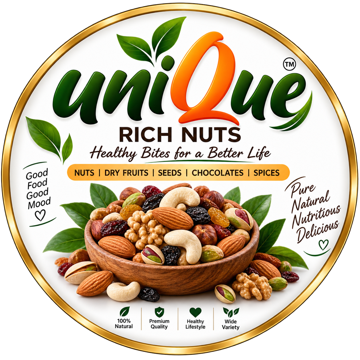 Unique Rich Nuts logo